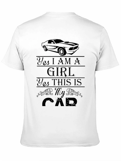 Yes I AM A GIRL Car Graphic Tee
