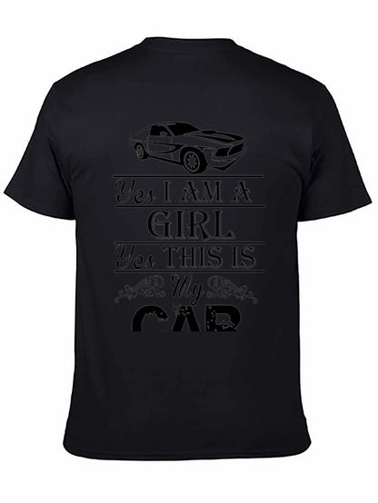 Yes I AM A GIRL Car Graphic Tee