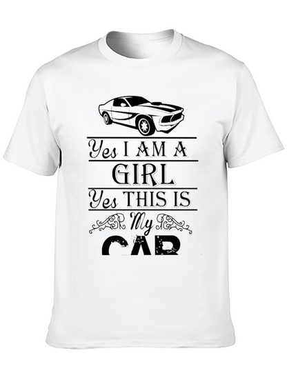 Yes I AM A GIRL Car Graphic Tee