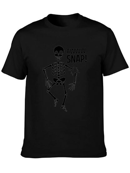 Awww Snap Skeleton Graphic T-Shirt