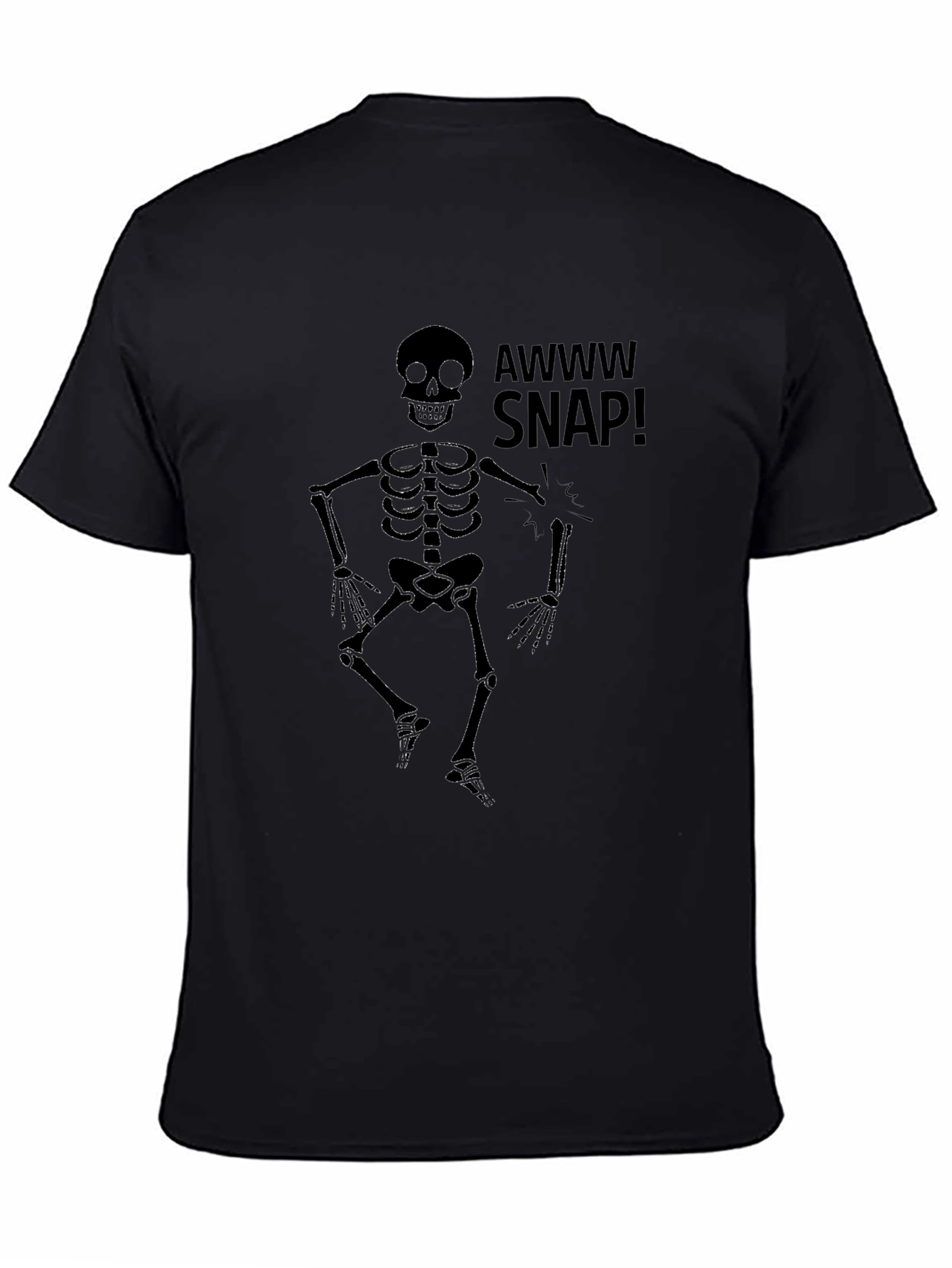 Awww Snap Skeleton Graphic T-Shirt