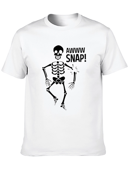 Awww Snap Skeleton Graphic T-Shirt
