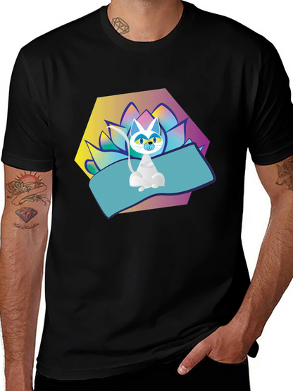 Yoga Cat T-Shirt - Zen Vibes