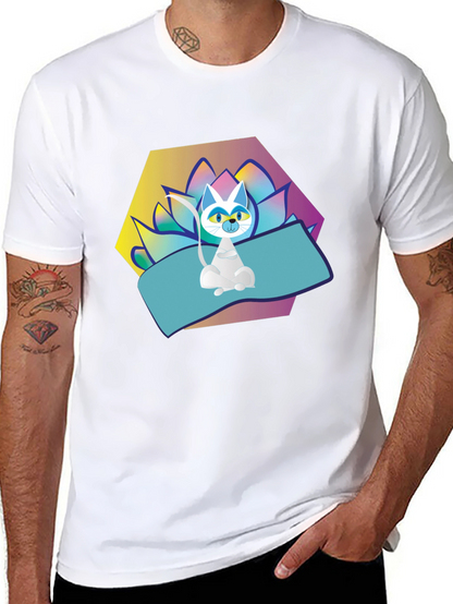 Yoga Cat T-Shirt - Zen Vibes