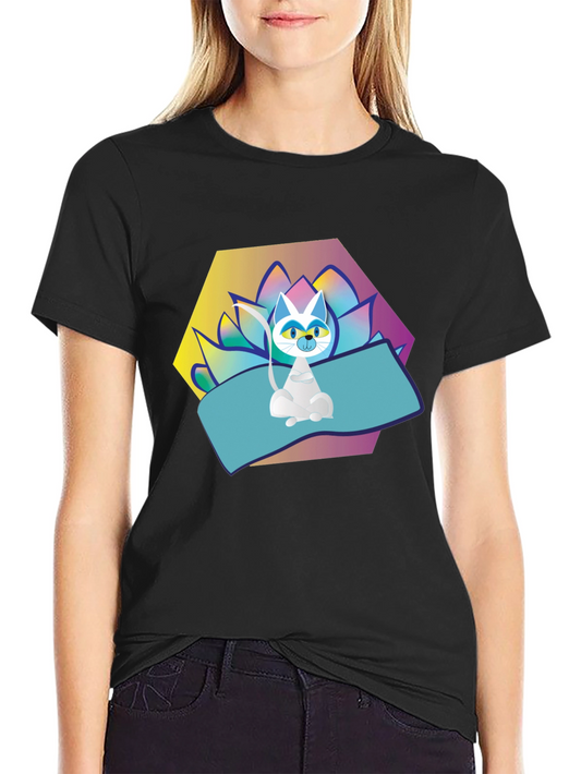 Yoga Cat T-Shirt - Zen Vibes