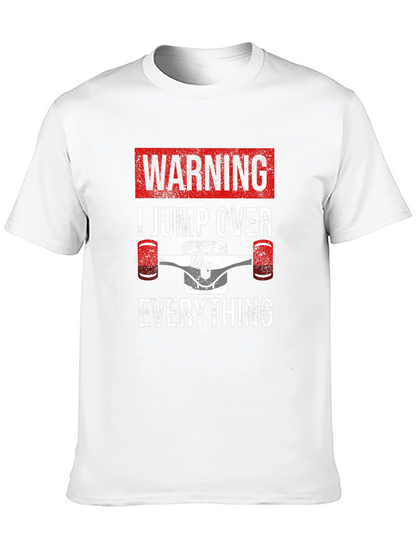 Warning Skateboard Jump Over Everything T-Shirt