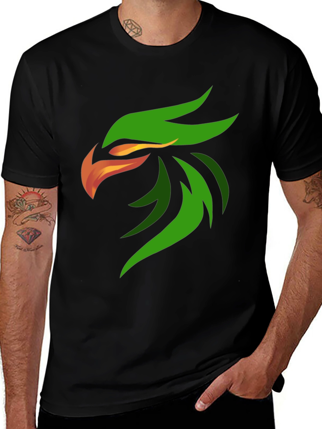 Bold Eagle Graphic Black T-Shirt