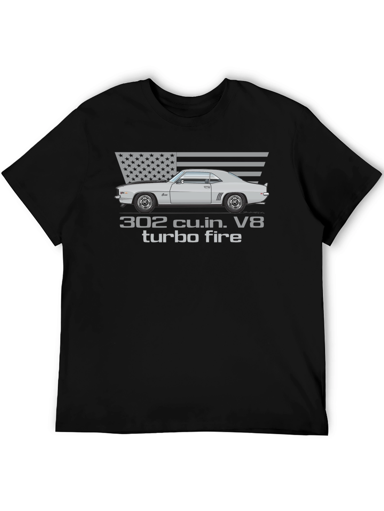 302 Turbo Fire Car Graphic T-Shirt