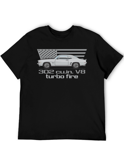 302 Turbo Fire Car Graphic T-Shirt