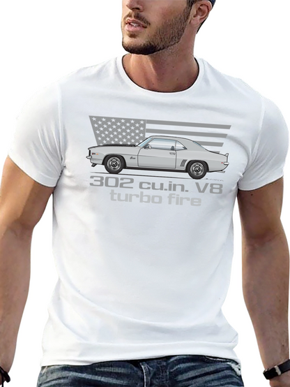 302 Turbo Fire Car Graphic T-Shirt