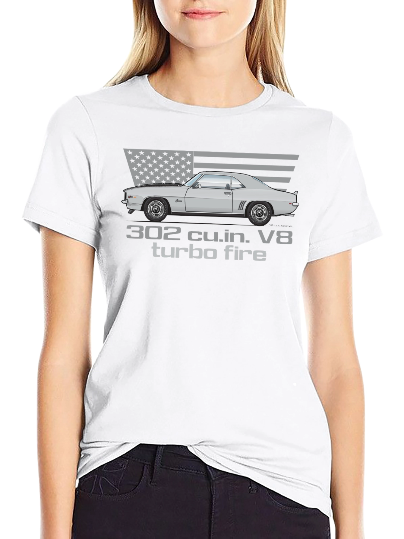 302 Turbo Fire Car Graphic T-Shirt