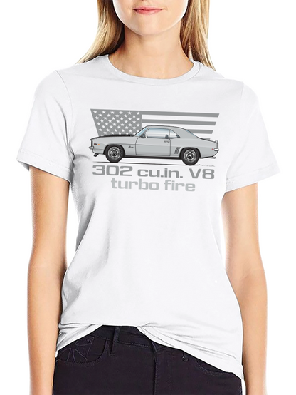 302 Turbo Fire Car Graphic T-Shirt
