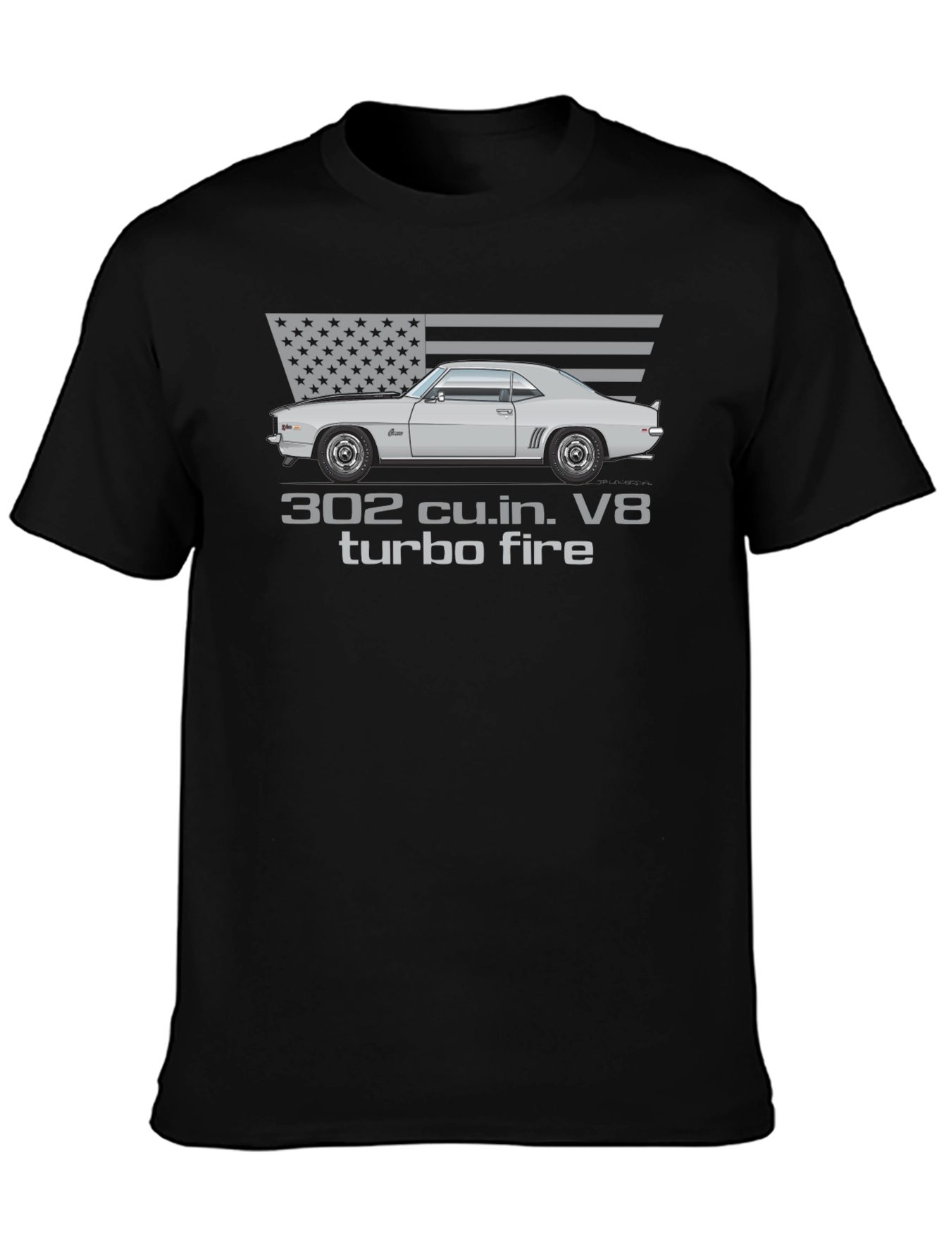 302 Turbo Fire Car Graphic T-Shirt