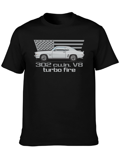 302 Turbo Fire Car Graphic T-Shirt