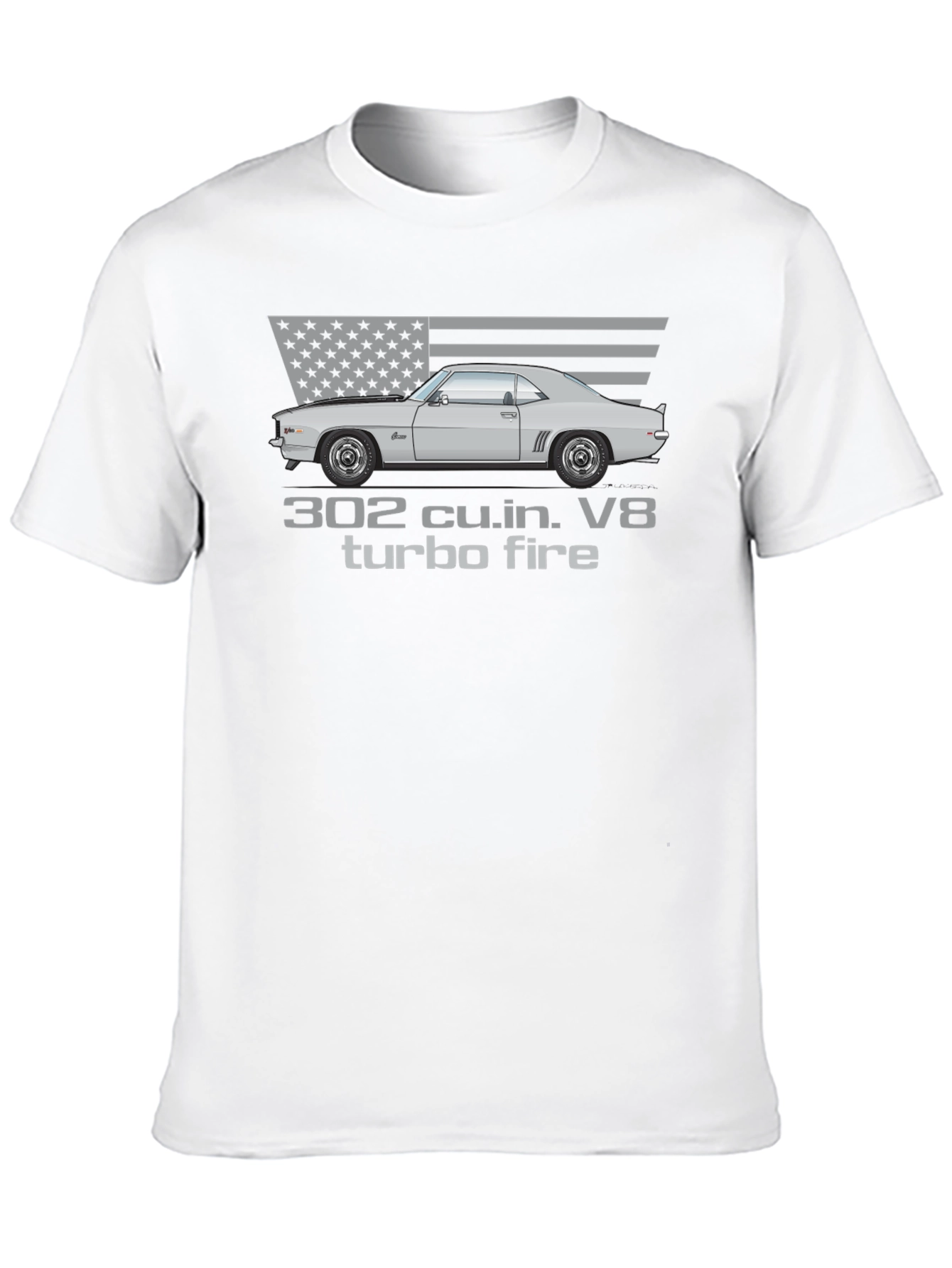302 Turbo Fire Car Graphic T-Shirt