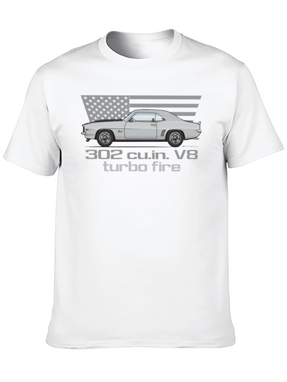 302 Turbo Fire Car Graphic T-Shirt