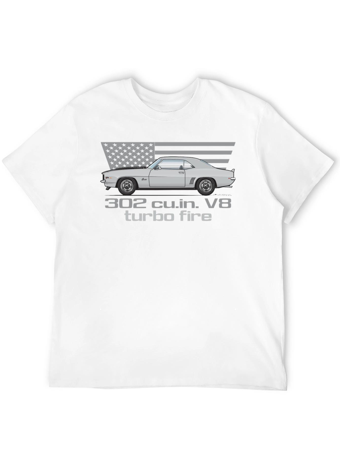 302 Turbo Fire Car Graphic T-Shirt