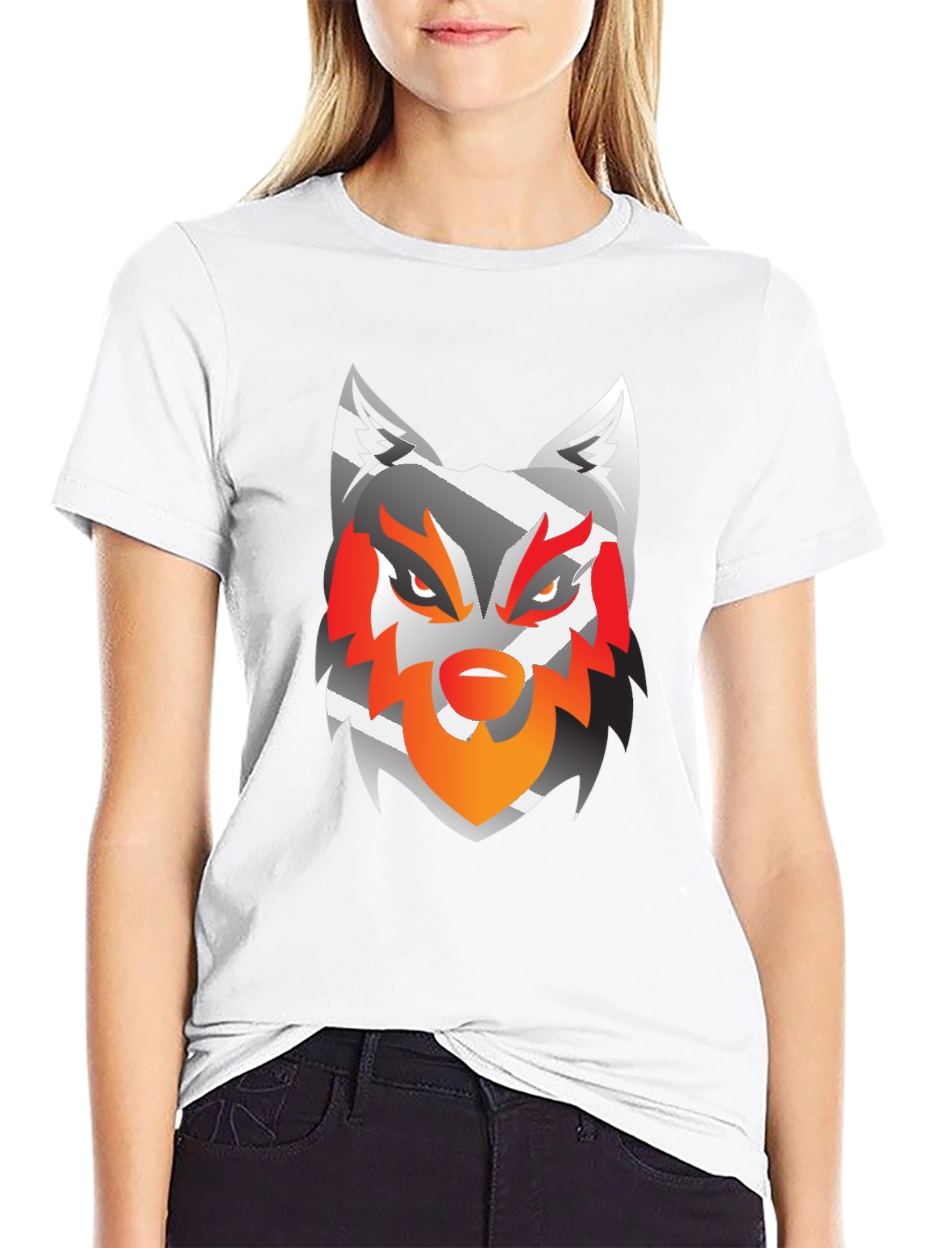 Bold Wolf Graphic Tee - Striking Design