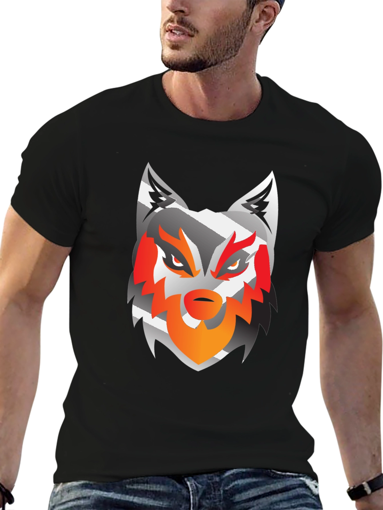 Bold Wolf Graphic Tee - Striking Design