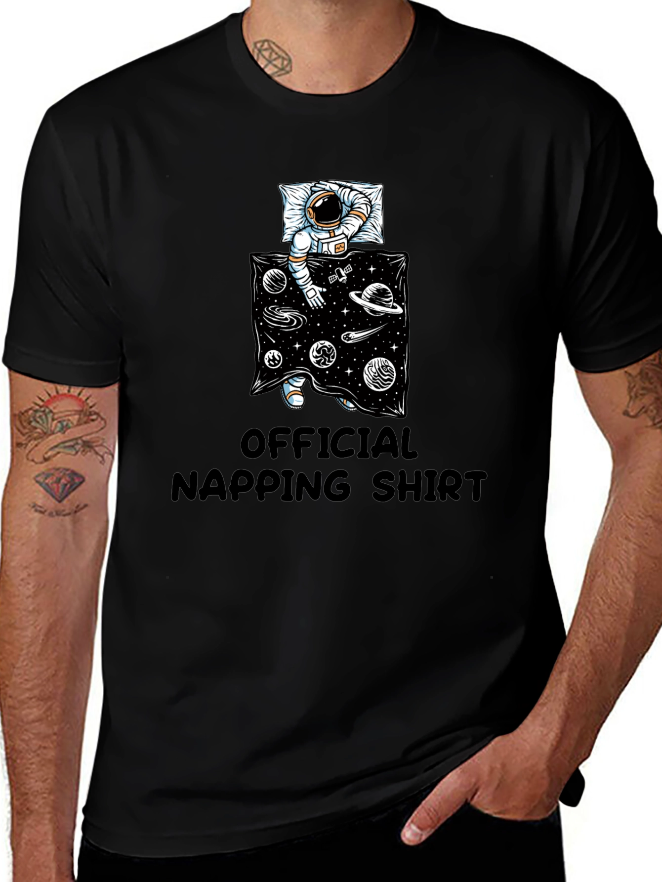 Astronaut Napping Shirt - Relax in Style