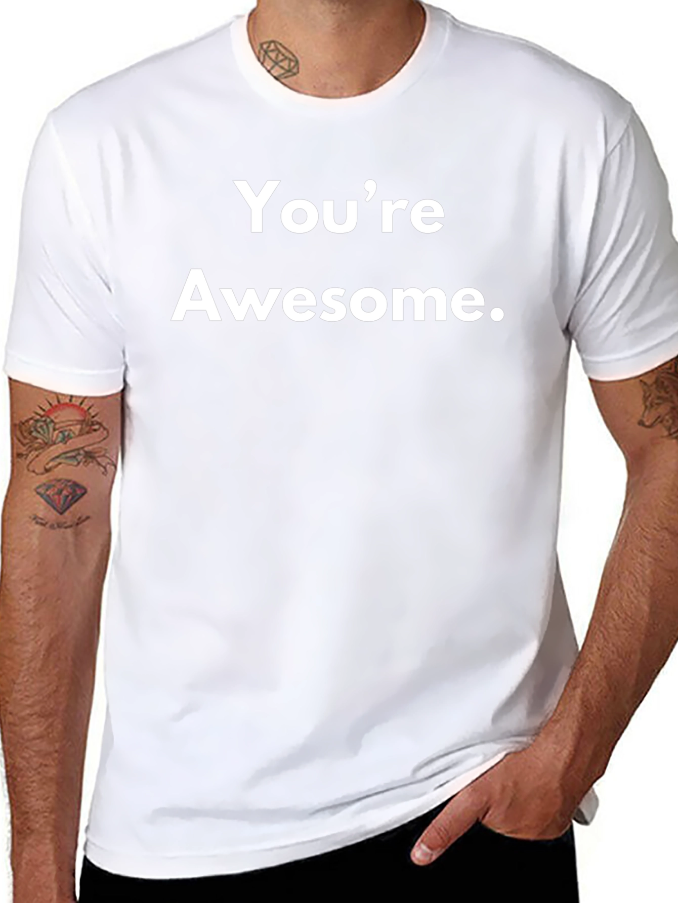 Youre Awesome T-Shirt - Motivational Black Tee
