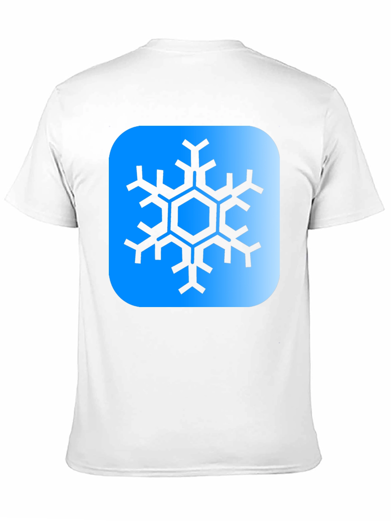 Snowflake Graphic Tee - Black Cotton Blend