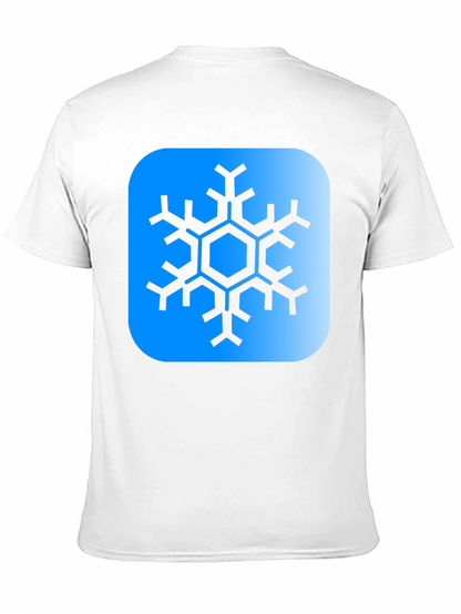 Snowflake Graphic Tee - Black Cotton Blend