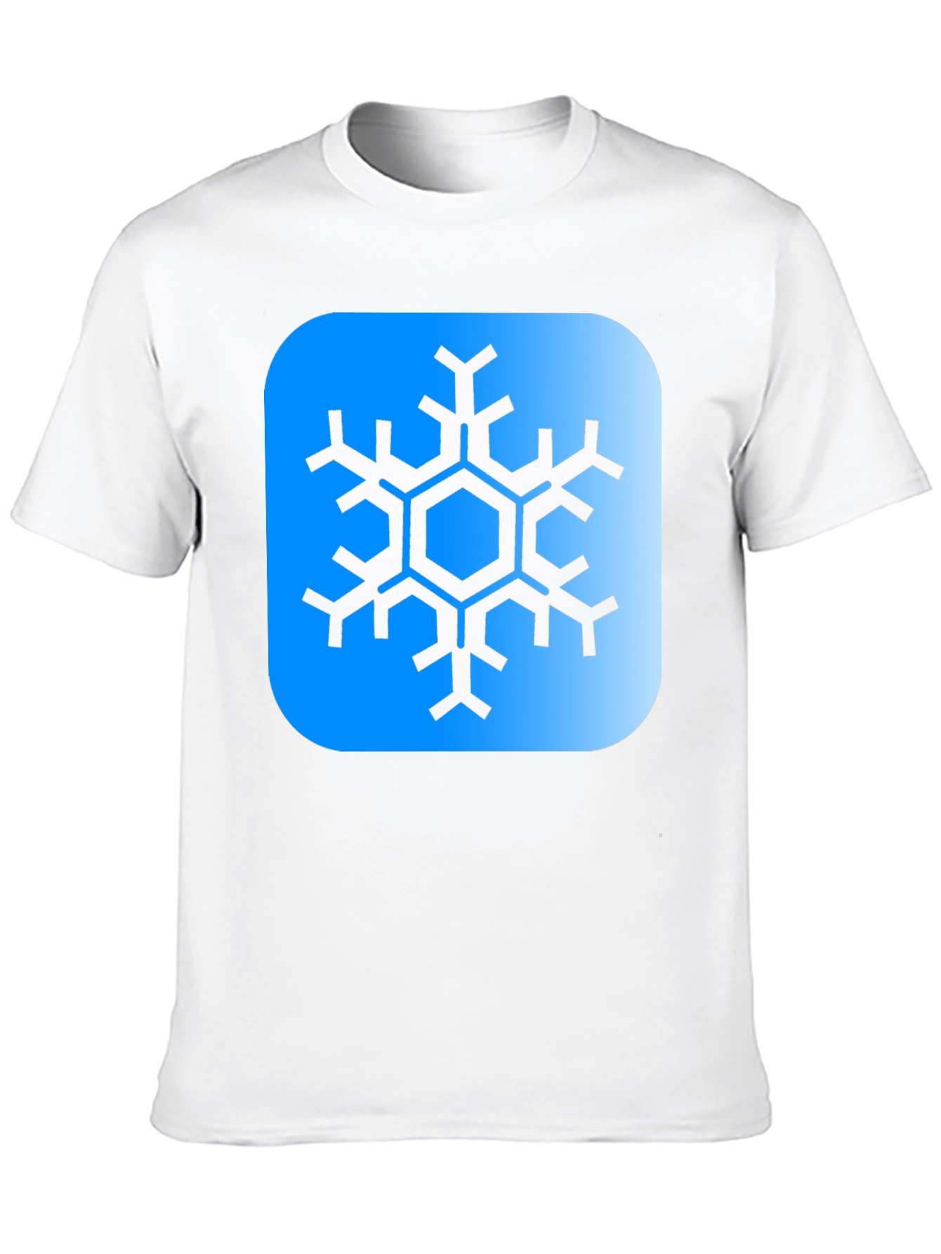 Snowflake Graphic Tee - Black Cotton Blend