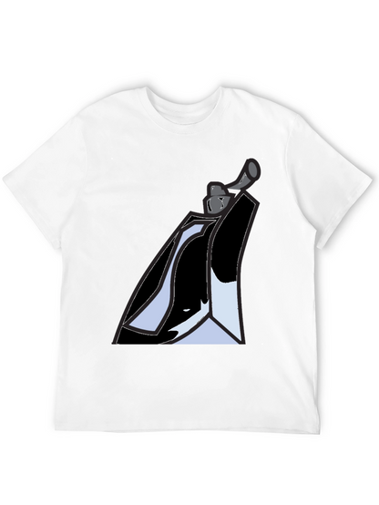 Abstract Graphic Tee - Black