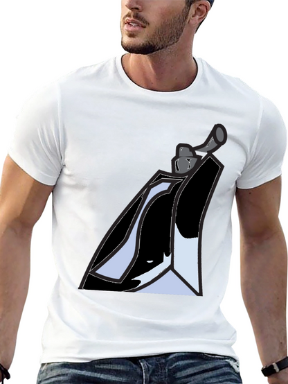 Abstract Graphic Tee - Black