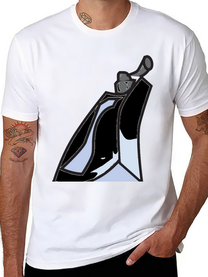Abstract Graphic Tee - Black