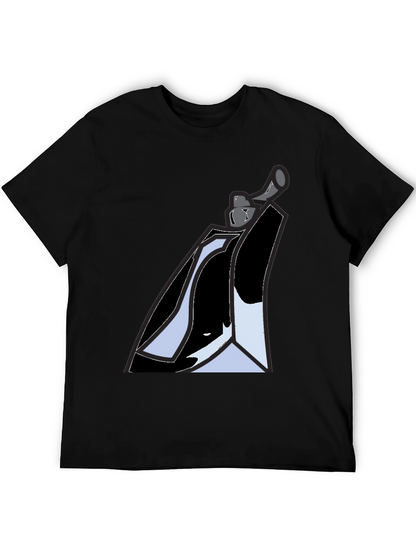 Abstract Graphic Tee - Black