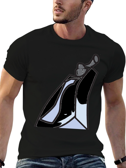 Abstract Graphic Tee - Black