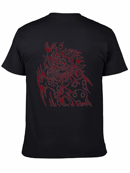 Bold Graphic Tee: Dragon Design