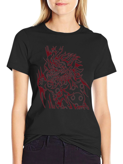 Bold Graphic Tee: Dragon Design