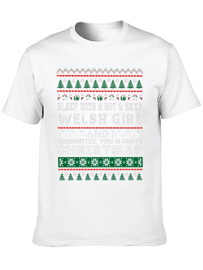 Welsh Girl Christmas Graphic Tee