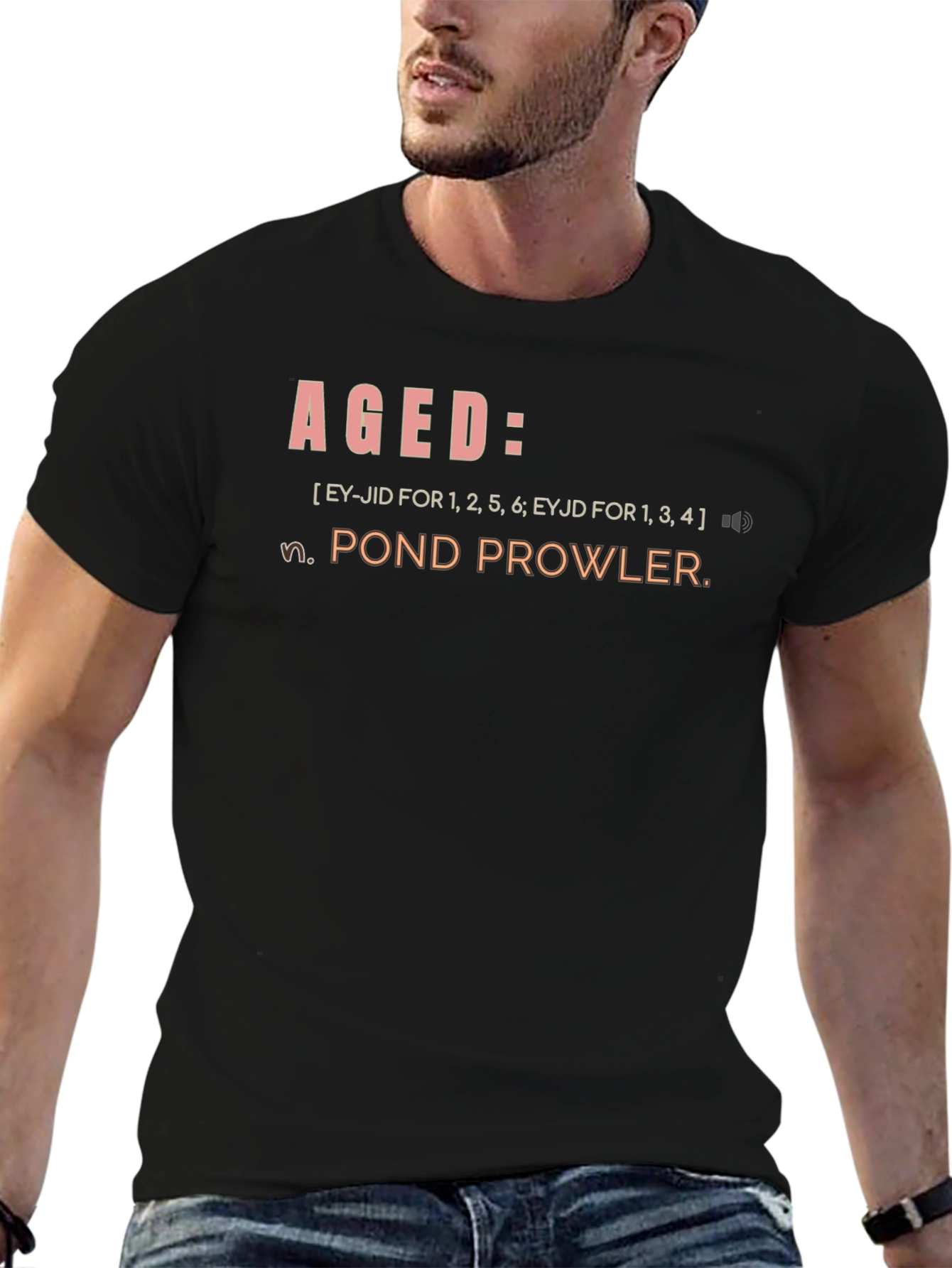 Aged Pond Prowler Definition Graphic T-Shirt
