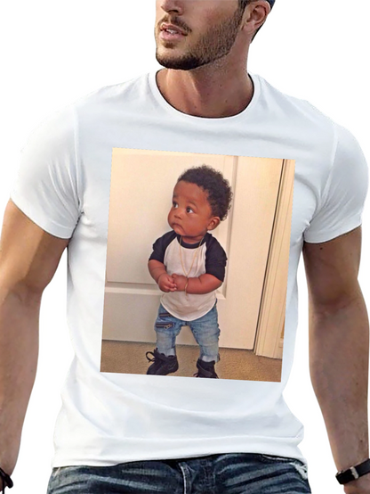 Black T-Shirt with Baby Image