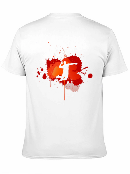 Volleyball Player Silhouette Graphic T-Shirt