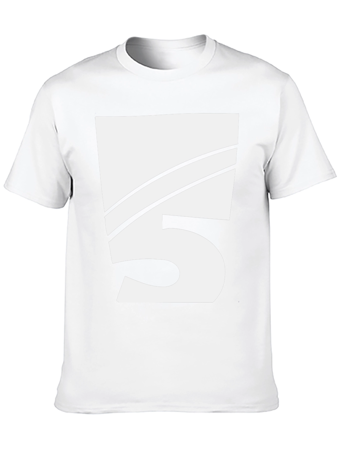 Bold Number 5 Graphic Tee - Black