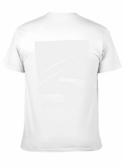 Bold Number 5 Graphic Tee - Black