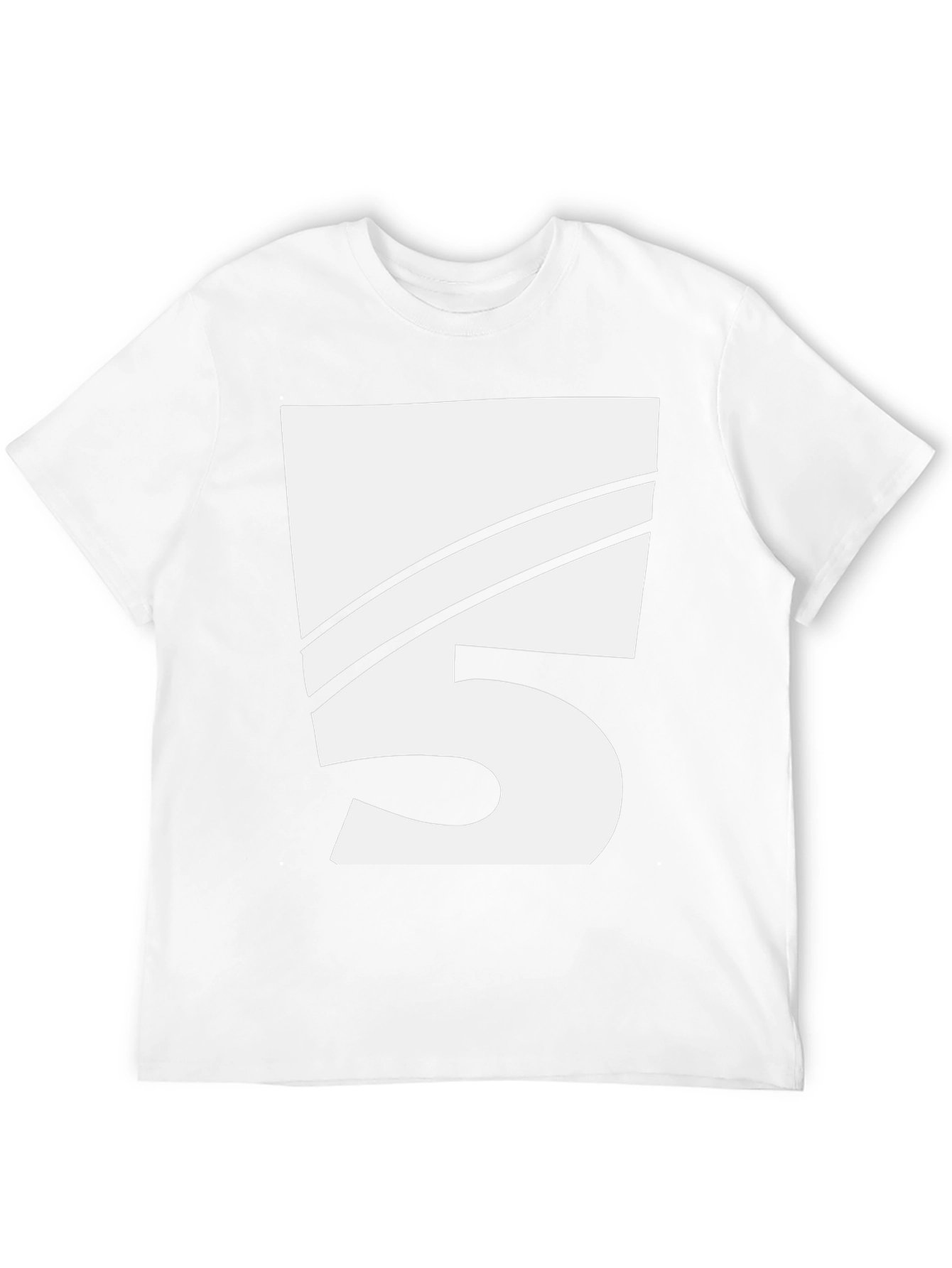 Bold Number 5 Graphic Tee - Black