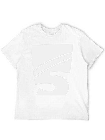 Bold Number 5 Graphic Tee - Black
