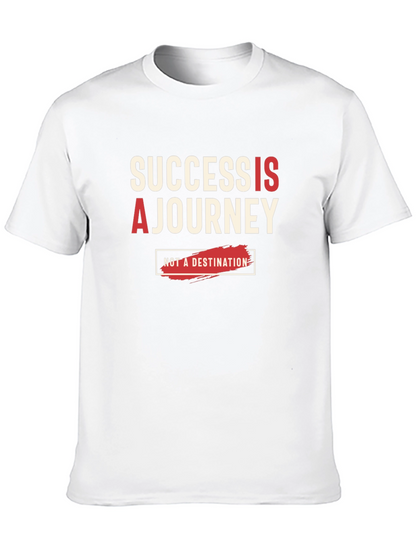 Success Is A Journey Black Graphic Tee