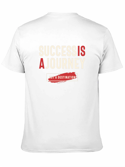 Success Is A Journey Black Graphic Tee