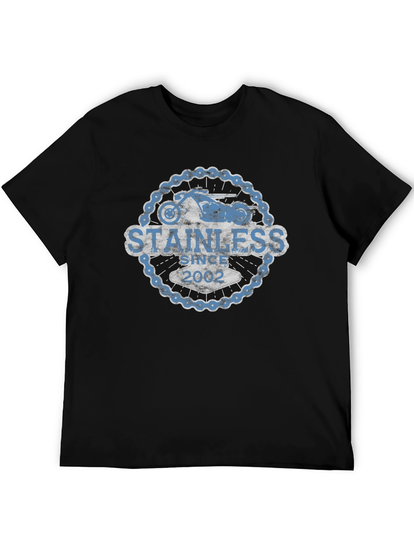 Stainless Since 2002 Motorcycle Chain T-Shirt