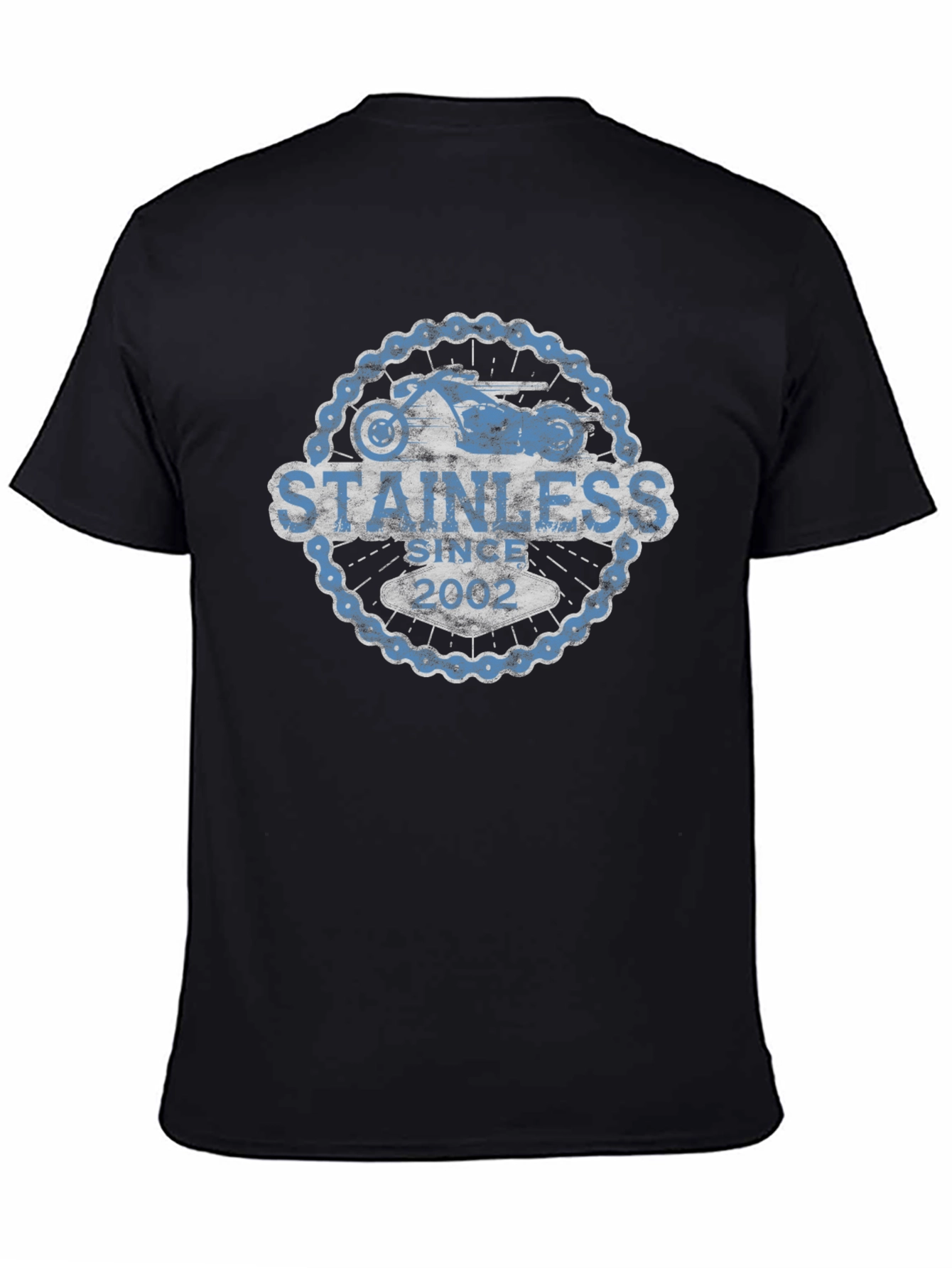 Stainless Since 2002 Motorcycle Chain T-Shirt
