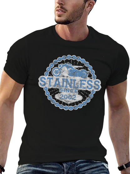 Stainless Since 2002 Motorcycle Chain T-Shirt