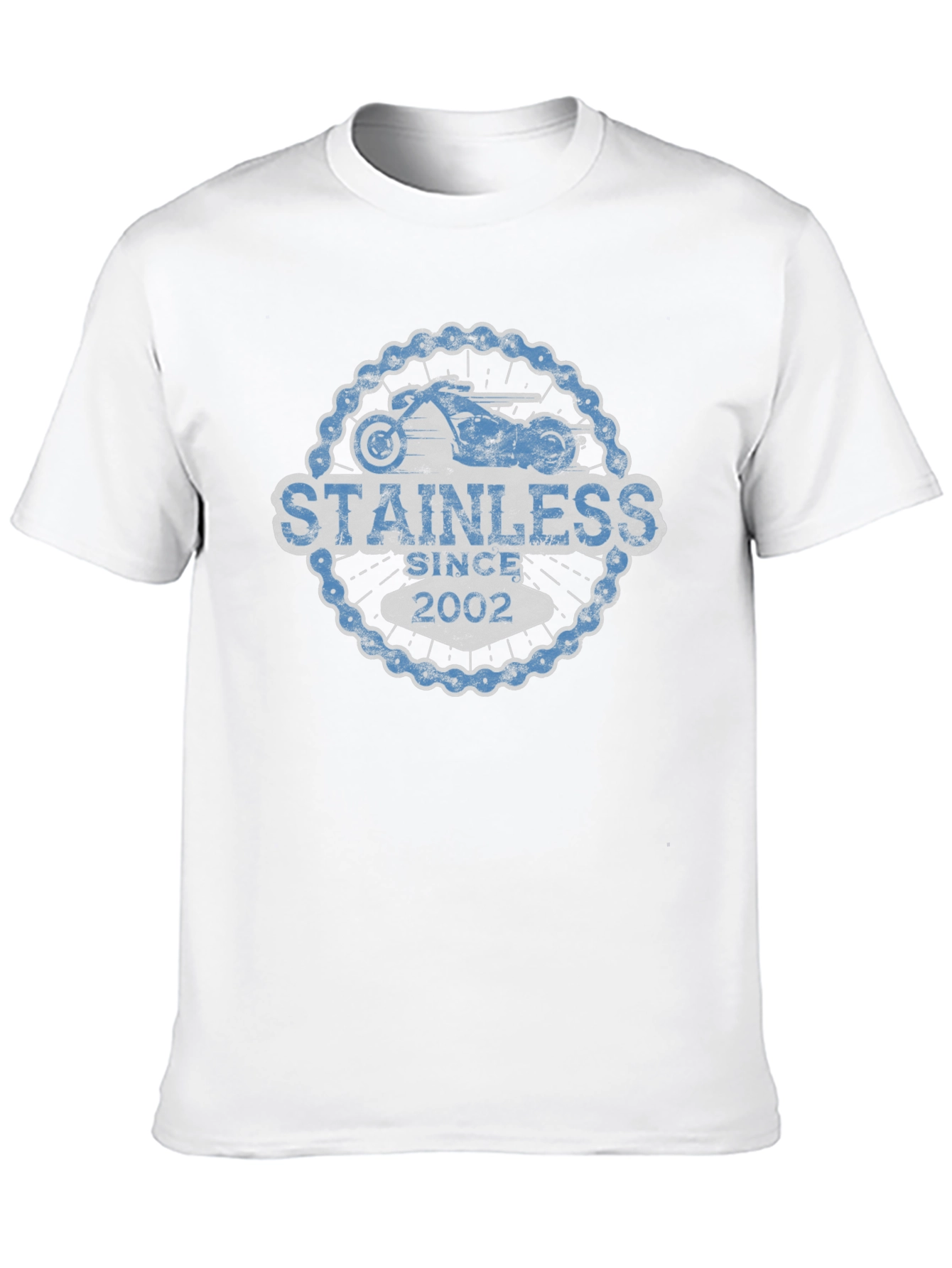 Stainless Since 2002 Motorcycle Chain T-Shirt