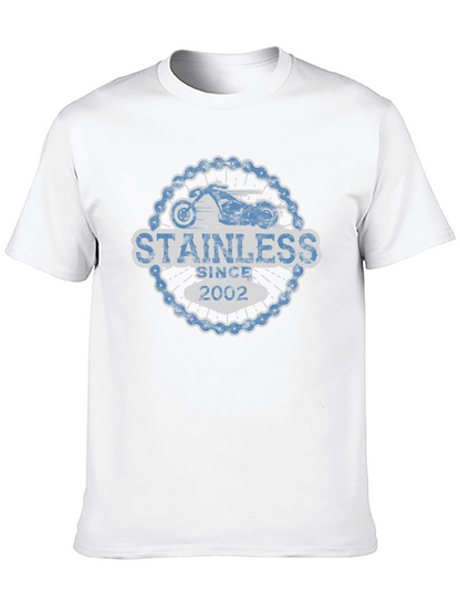 Stainless Since 2002 Motorcycle Chain T-Shirt
